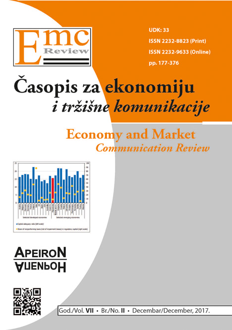 					View Vol. 14 No. 2 (2017): EMC Review - ECONOMY AND MARKET COMMUNICATION REVIEW
				