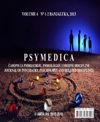 					View Vol. 4 No. 1-2 (2013): PSYMEDICA - ČASOPIS ZA PSIHIJATRIJU, PSIHOLOGIJU I SRODNE DISCIPLINE 2013
				