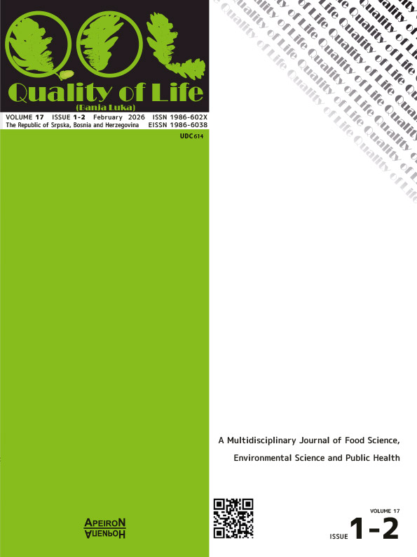 					View Vol. 30 No. 1-2 (2026): QUALITY OF LIFE (Banja Luka) - APEIRON
				