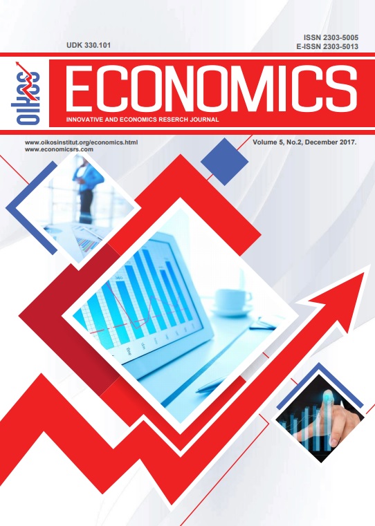 					View Vol. 5 No. 2 (2017): ECONOMICS - INNOVATIVE AND ECONOMICS RESEARCH JOURNAL 
				