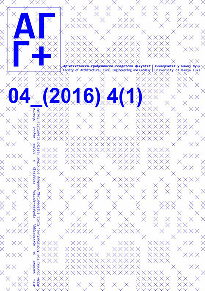 					View Vol. 4 No. 1 (2016): AGG+ Journal for Architecture, Civil Engineering, Geodesy and Related Scientific Fields
				