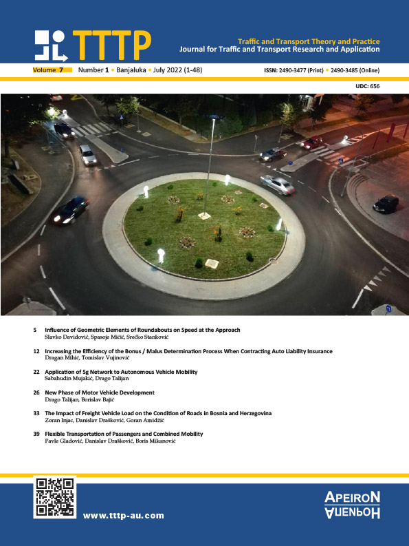 					View Vol. 7 No. 1 (2022): TRAFFIC AND TRANSPORT THEORY AND PRACTICE
				