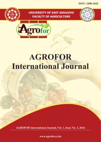 					View Vol. 1 No. 1 (2016): AGROFOR - International Journal
				