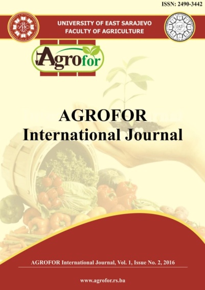 					View Vol. 1 No. 2 (2016): AGROFOR - International Journal
				