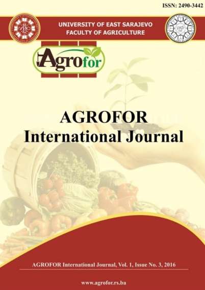 					View Vol. 1 No. 3 (2016): AGROFOR - International Journal
				