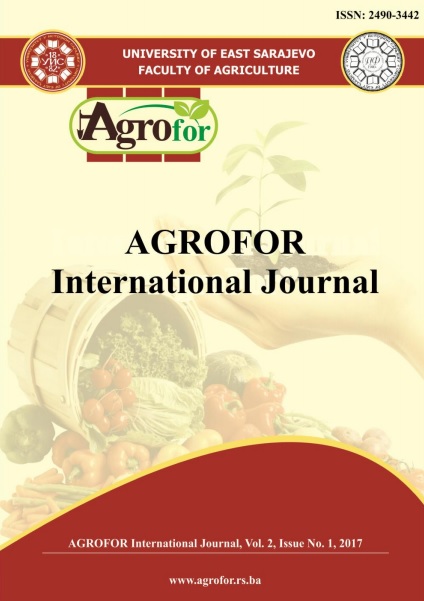 					View Vol. 2 No. 1 (2017): AGROFOR - International Journal
				
