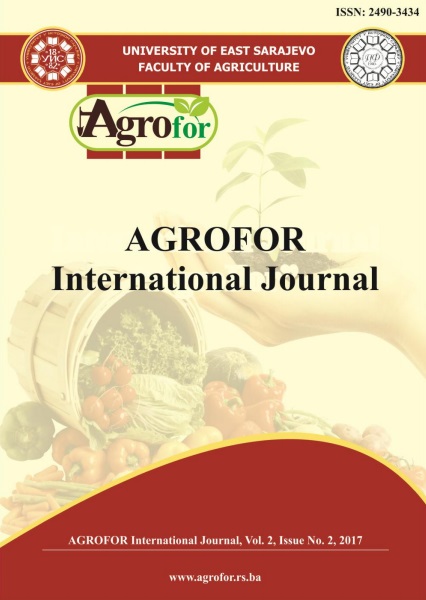 					View Vol. 2 No. 2 (2017): AGROFOR - International Journal
				