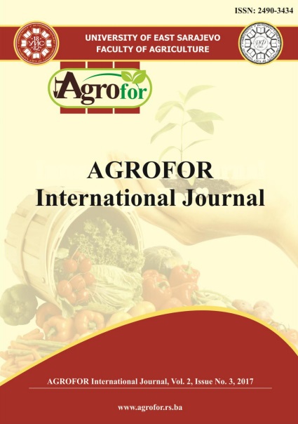 					View Vol. 2 No. 3 (2017): AGROFOR - International Journal
				