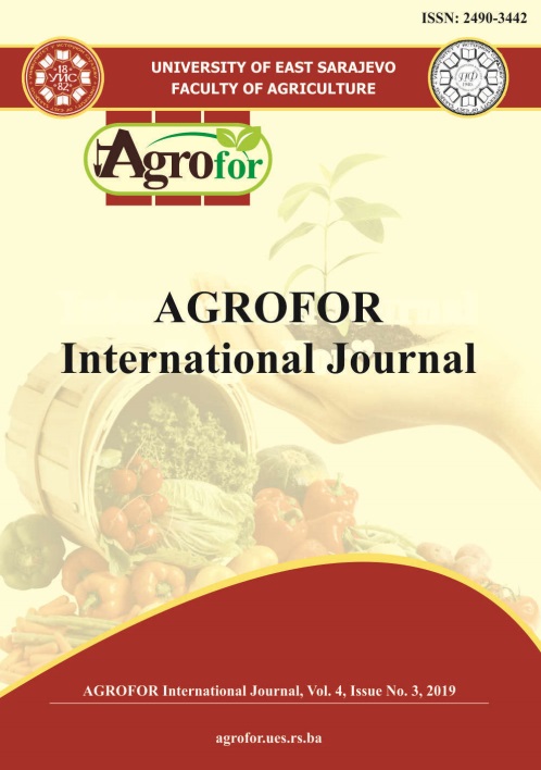 					View Vol. 4 No. 3 (2019): AGROFOR - International Journal
				