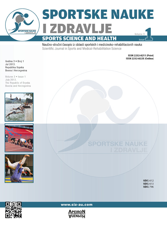 					View Vol. 5 No. 1 (2013): SPORTS SCIENCE AND HEALTH
				