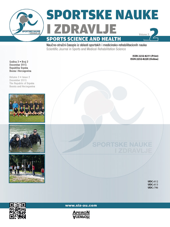					View Vol. 6 No. 2 (2013): SPORTS SCIENCE AND HEALTH
				
