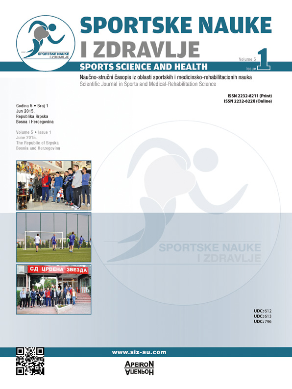 					View Vol. 9 No. 1 (2015): SPORTS SCIENCE AND HEALTH
				