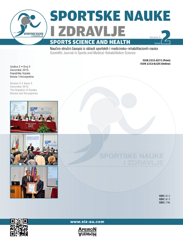 					View Vol. 10 No. 2 (2015): SPORTS SCIENCE AND HEALTH
				