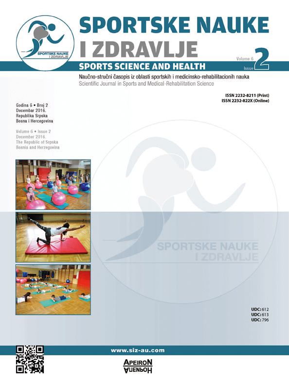 					View Vol. 12 No. 2 (2016): SPORTS SCIENCE AND HEALTH
				