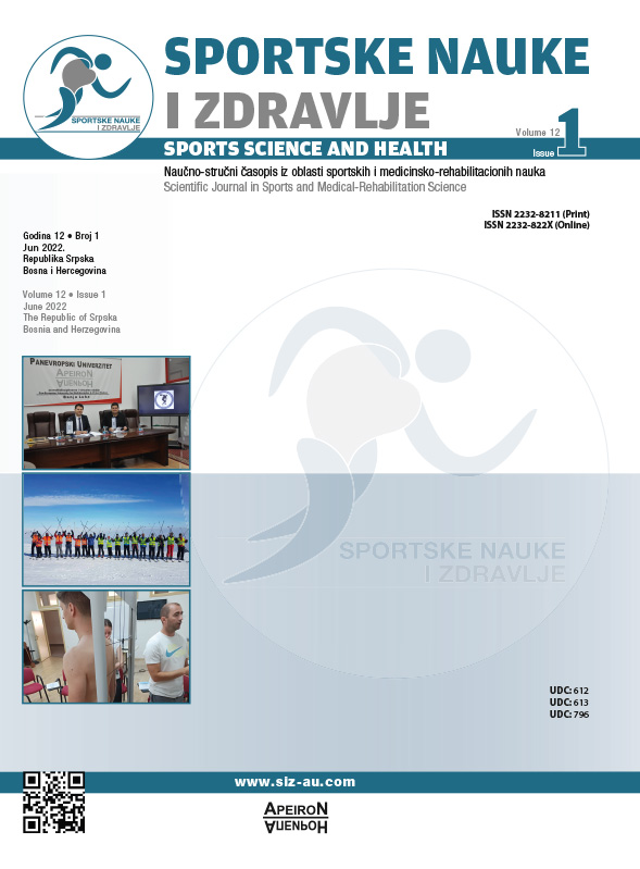 					View Vol. 23 No. 1 (2022): SPORTS SCIENCE AND HEALTH
				