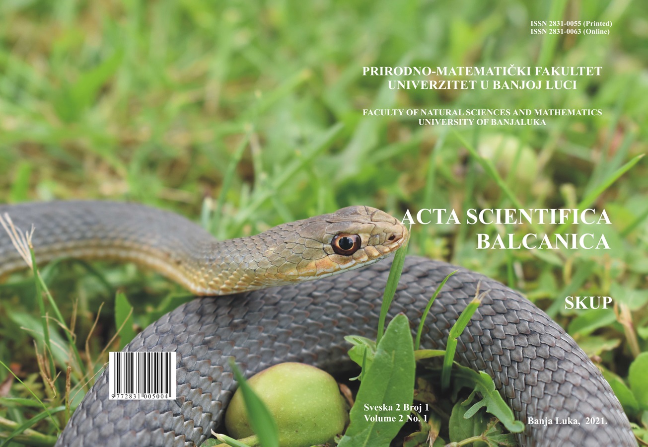 					View Vol. 2 No. 1 (2021): ACTA SCIENTIFICA BALCANICA
				